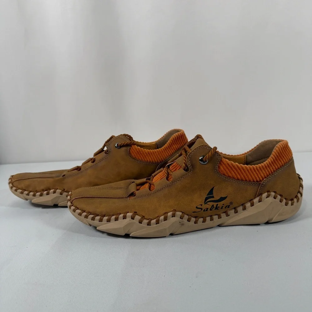 Salkin, Men's Tan Casual Loafers